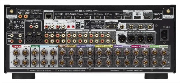 Denon AVCA1H 15.4ch AV Receiver Black AVRs & Processors Denon