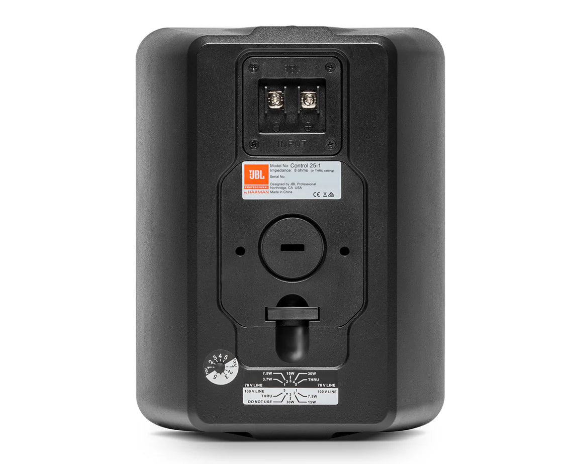 JBL Control 25-1-WH 5.25" Compact 2-Way Loudspeaker 100W 100V