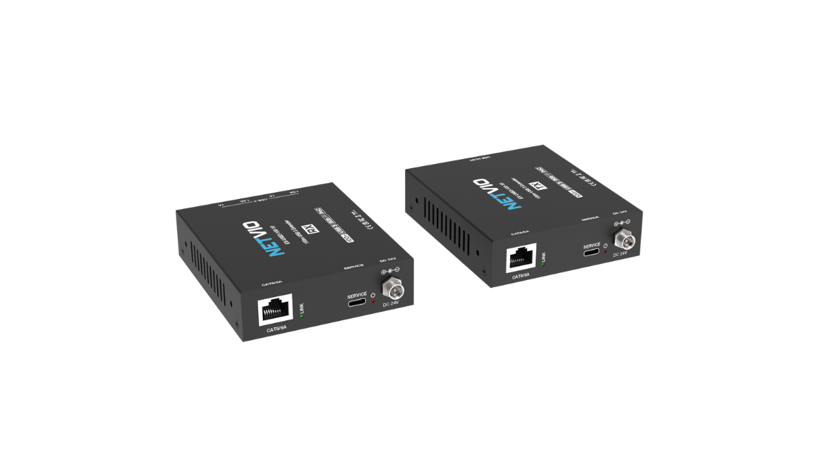 Netvio EX-USB3-100-10 | 100m USB 3.2 Gen 1 Extender with 2-Way PoE & Type-B to USB-C Cable
