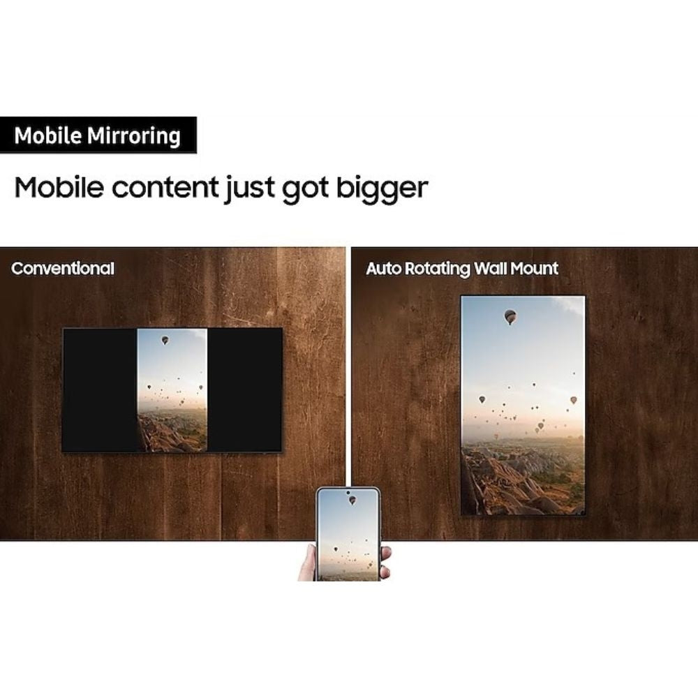 Samsung Auto Rotation Wall Mount For Samsung's 43" To 55" TVs, Black 3