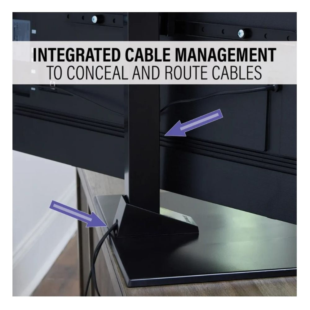 Sanus VSTV2-B2 Swivel TV Stand For 40" to 86" TVs, Black: EACH 6