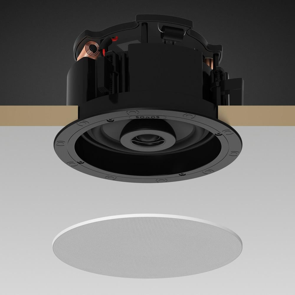Sonos Architectural In-Ceiling 6" Speaker By Sonance, White: PAIR 4