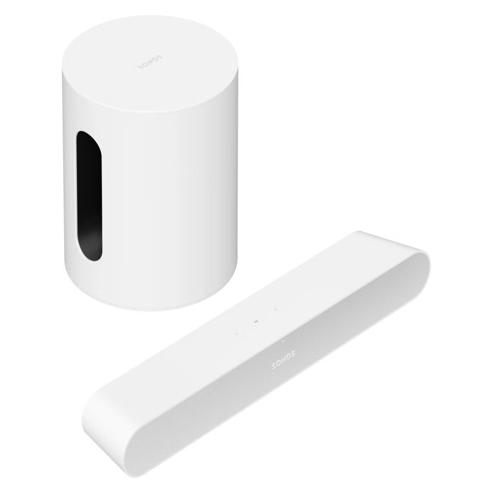 Sonos Ray and Sub Mini Entertainment Set, Black or White: SET 4