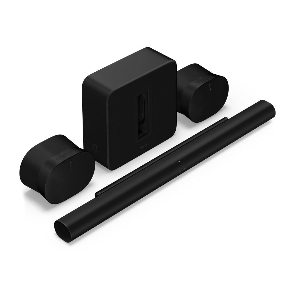 Sonos Ultimate Immersive Set with Arc Ultra Soundbar, Sub4 and Two Era300s, Black or White 1