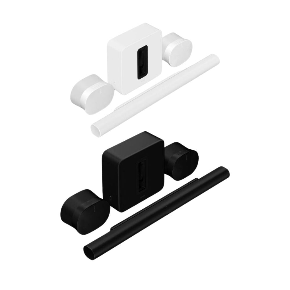 Sonos Ultimate Immersive Set with Arc Ultra Soundbar, Sub4 and Two Era300s, Black or White