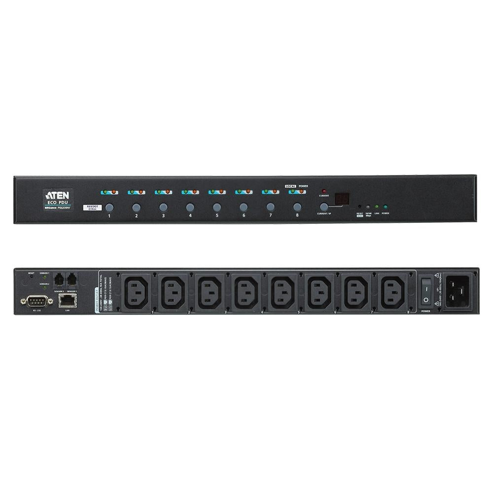 Aten 8 Way 16A Intelligent Eco Power Distribution Unit, 1U 1