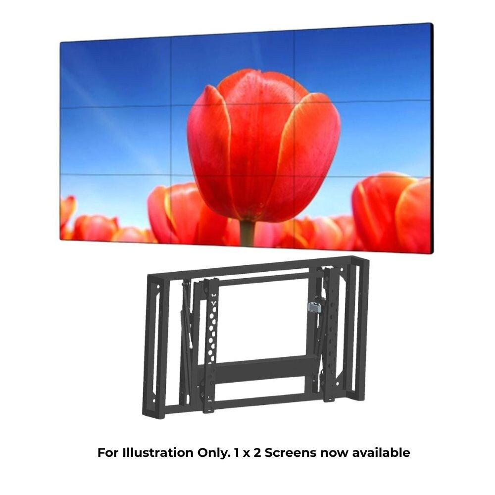 Dahua 110-VIDEOWALL-PLUS2 Bundle Includes 1 x 2 Videowall Plus 2 x Remote 55" HD Displays With Dahua Front Maintenance Pop Out Wall Bracket For Each Display: SET 