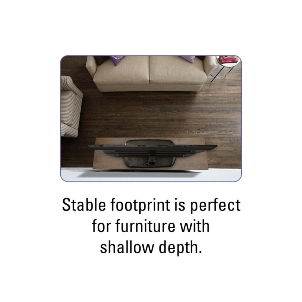 Sanus FTVS1-B2 VuePoint Swivel TV Stand Fits 32" to 65" TVs, Matte Black  3