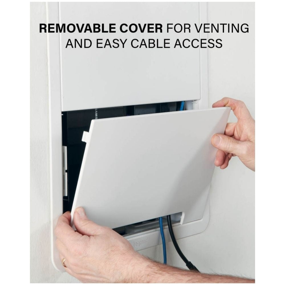 Sanus IWB17 17" TV Media In Wall Box, White  9