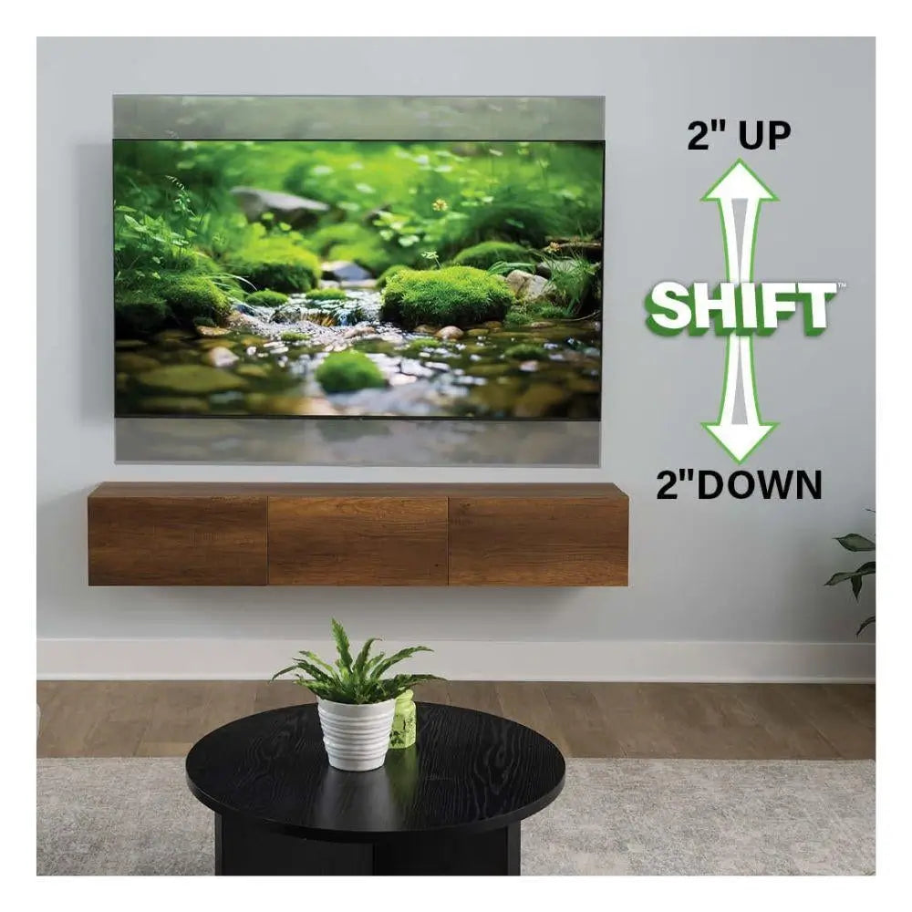 حامل جداري متطور للتلفزيون بتقنية الحركة الكاملة رباعية الأبعاد مع خاصية Shift™ من سانوس VSF817-B2، مناسب لشاشات التلفزيون من 19 إلى 43 بوصة