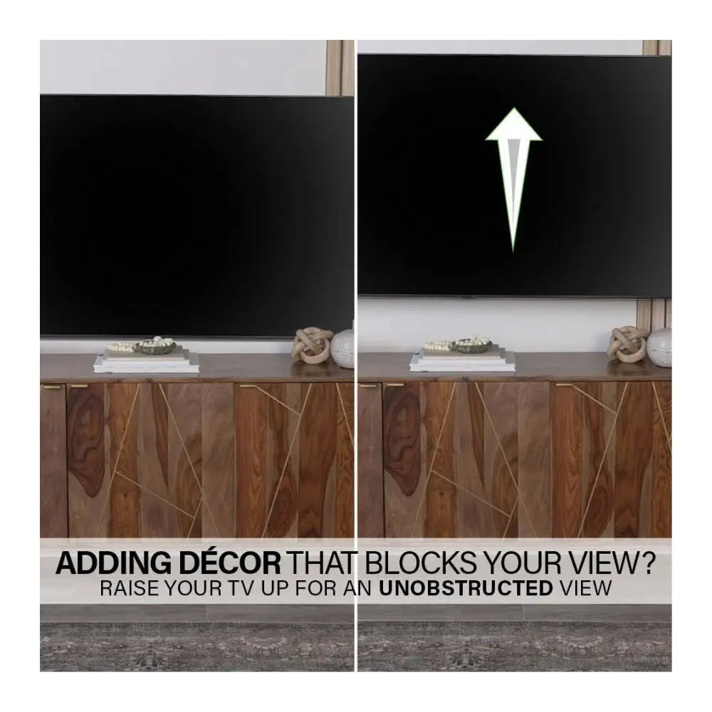 حامل جداري متطور للتلفزيون بتقنية الحركة الكاملة رباعية الأبعاد مع خاصية Shift™ من سانوس VSF817-B2، مناسب لشاشات التلفزيون من 19 إلى 43 بوصة