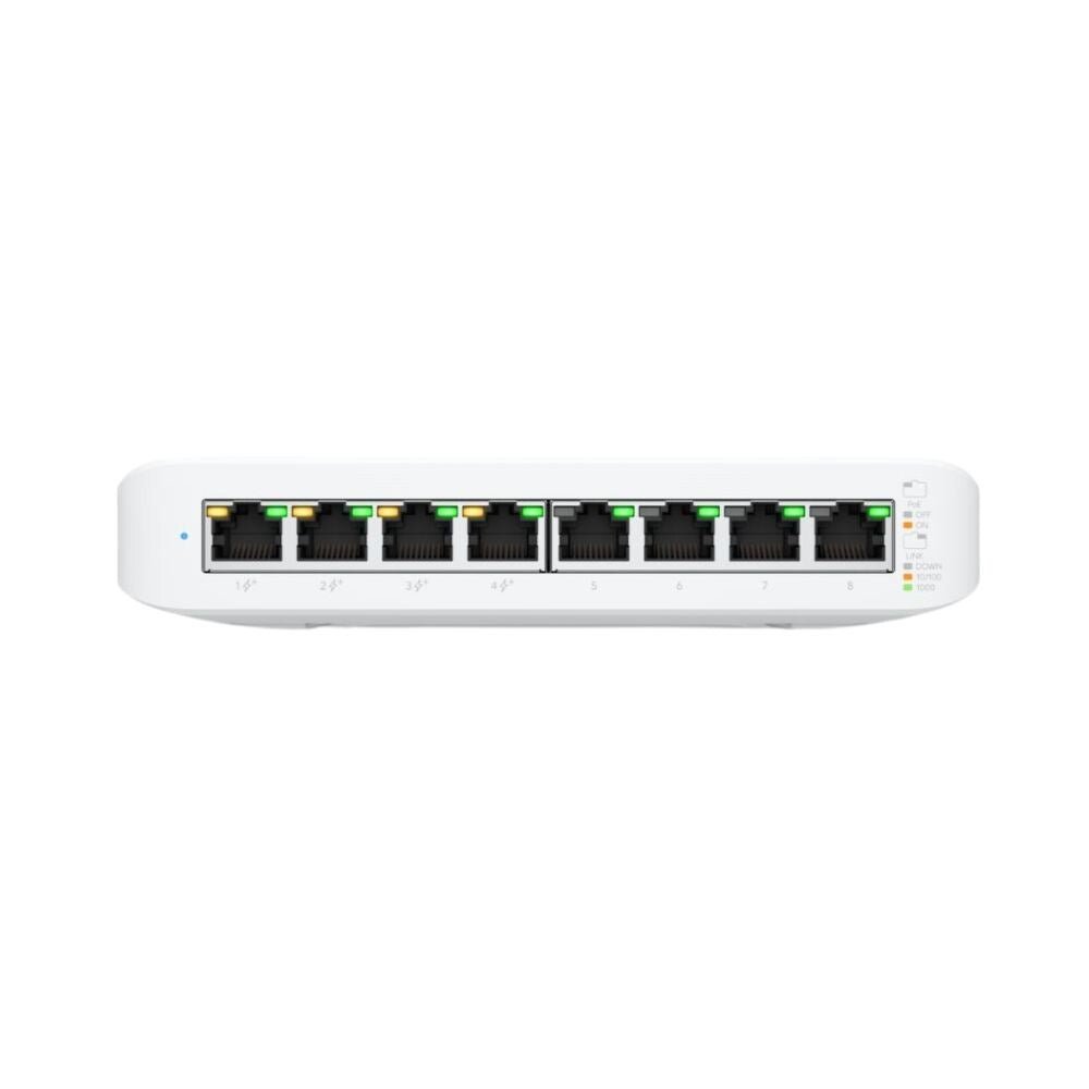 Ubiquiti UniFi Lite 8 Port PoE+ L2 Ethernet Switch With 4x GbE PoE+, 4x GbE and 52W PoE Budget 2